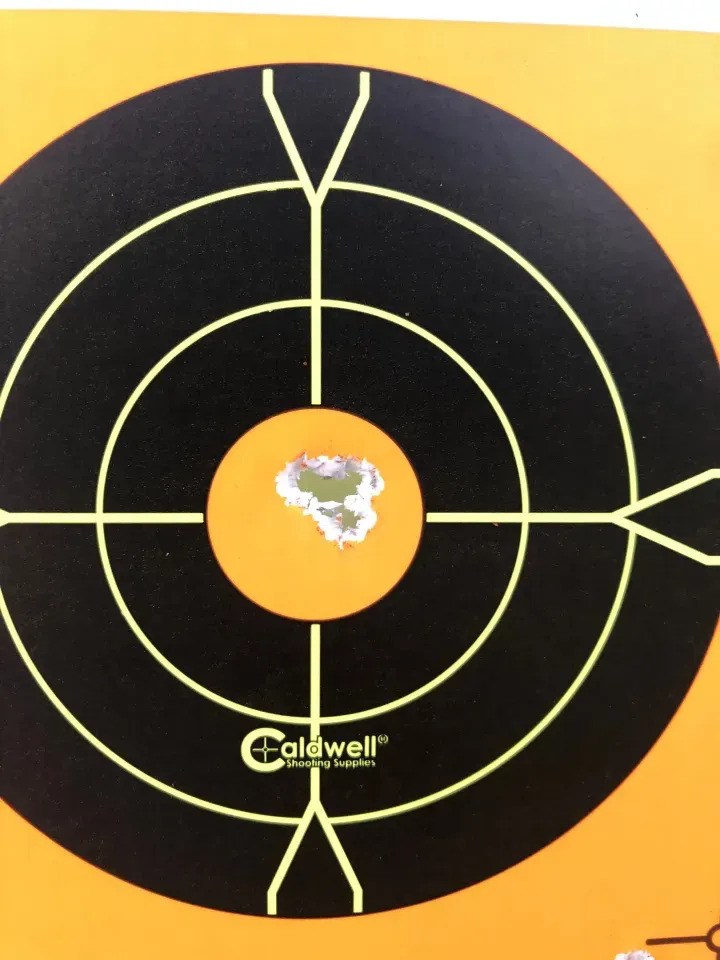 Ten rounds off hand at 25 yards. It's getting close to wh...