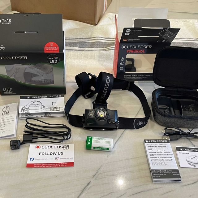 I received my Ledlenser MH8 rechargeable headlamp during ...