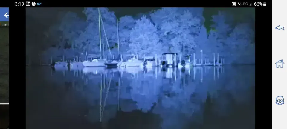 My marina is without power and totally dark except for a ...