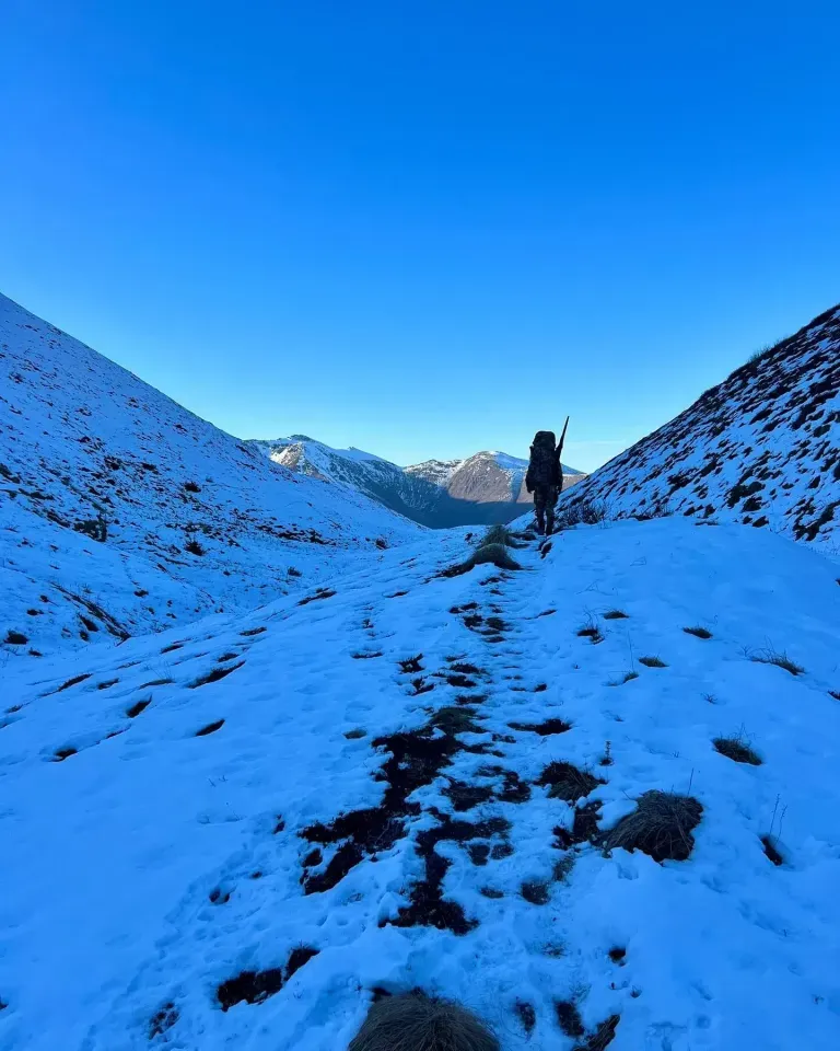 Through the saddle- 1200' elevation change over 1 mile af...